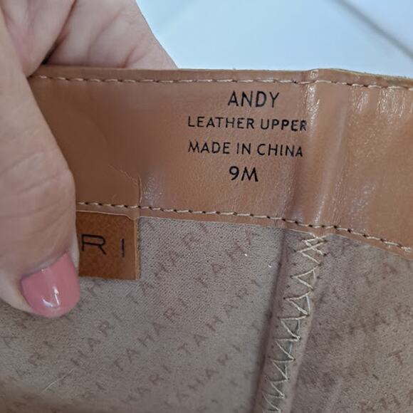 Vintage Tahari Knee Boot 9M Andy Leather Double Zipper Tall Caramel Brown - Picture 6 of 14